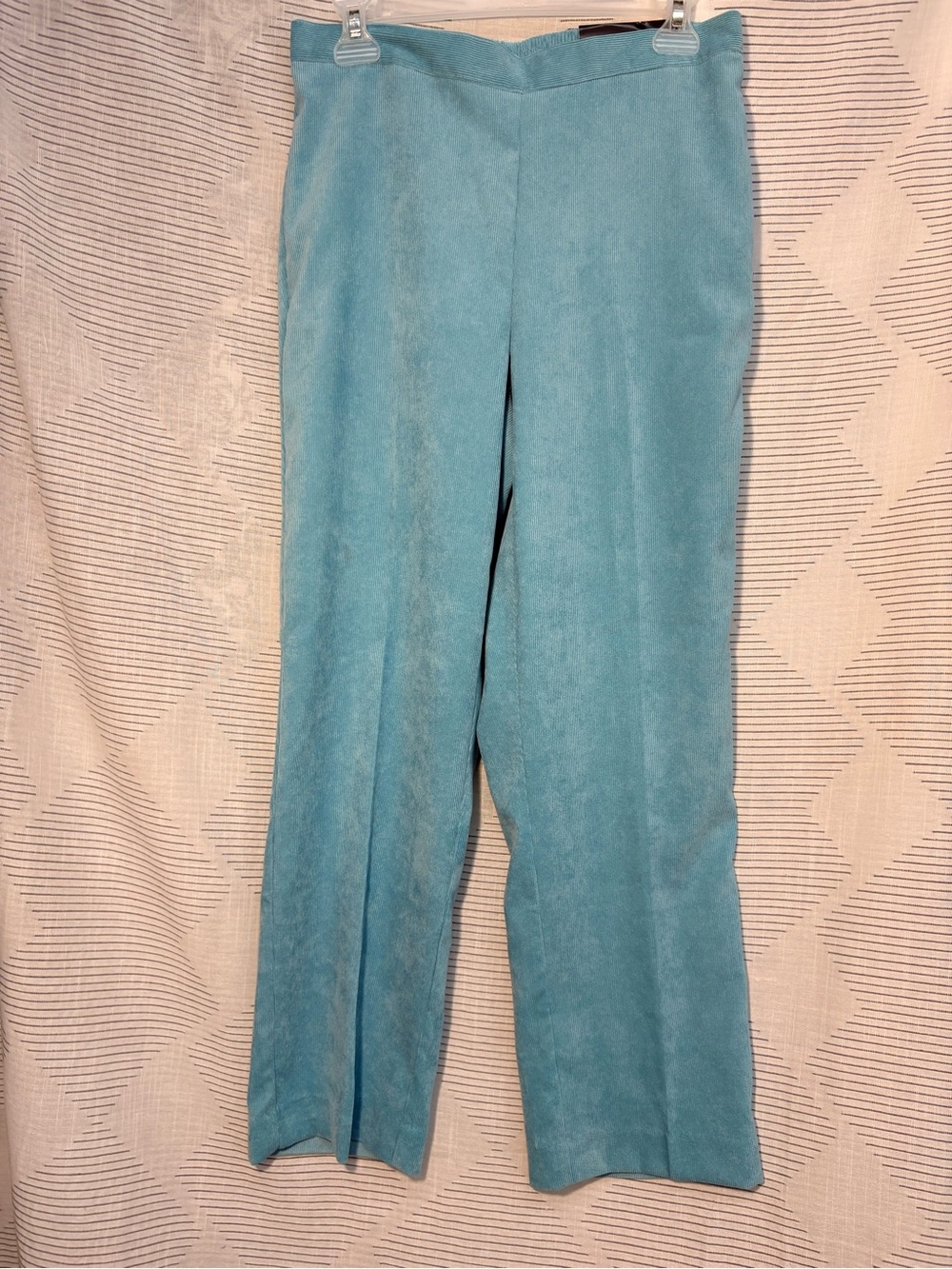 Alfred Dunner Teal Wide-Leg Pull-On Pants